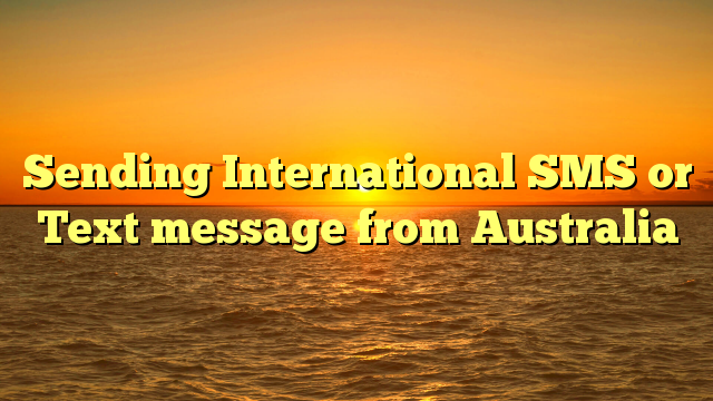international sms sender